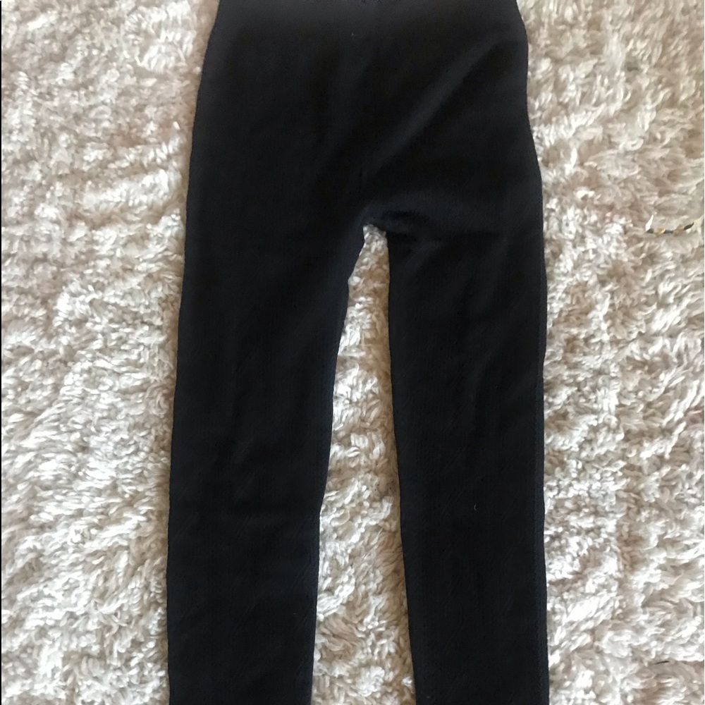 Footless Black lined tights